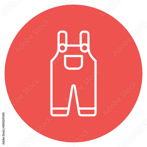Overalls icon vector image. Can be used for Laundry.