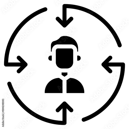 management, strategy, corporation, community, team, collaboration, teamwork, communication, Partnership, company, team, employee,  glyph icon vector design illustrator