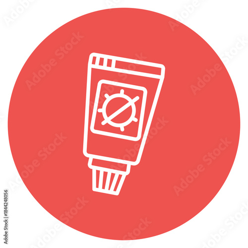 Antiviral Ointment icon vector image. Can be used for Dermatology.