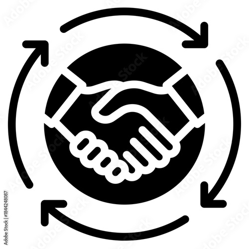 management, strategy, corporation, community, team, collaboration, teamwork, communication, Partnership, company, team, employee,  glyph icon vector design illustrator