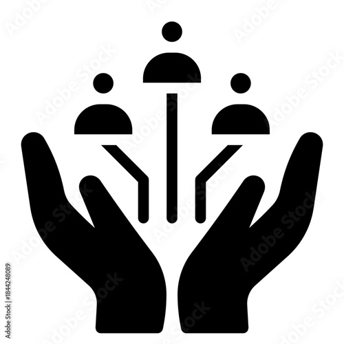 management, strategy, corporation, community, team, collaboration, teamwork, communication, Partnership, company, team, employee,  glyph icon vector design illustrator