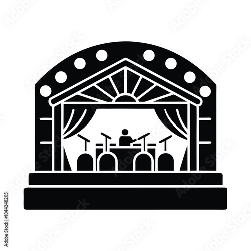 Open Air Concert Stage Icon