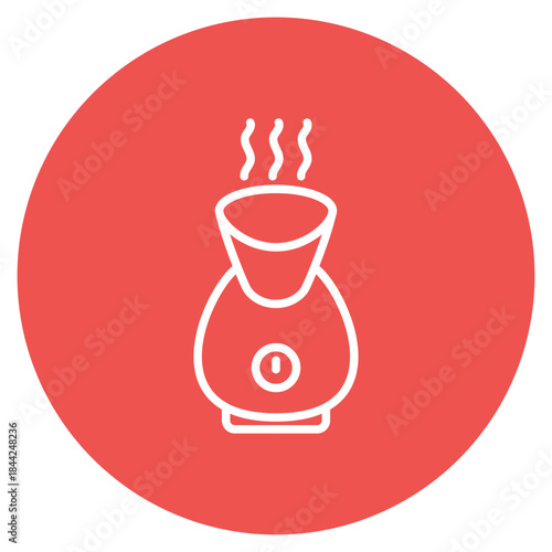 Facial Steamer icon vector image. Can be used for Dermatology.