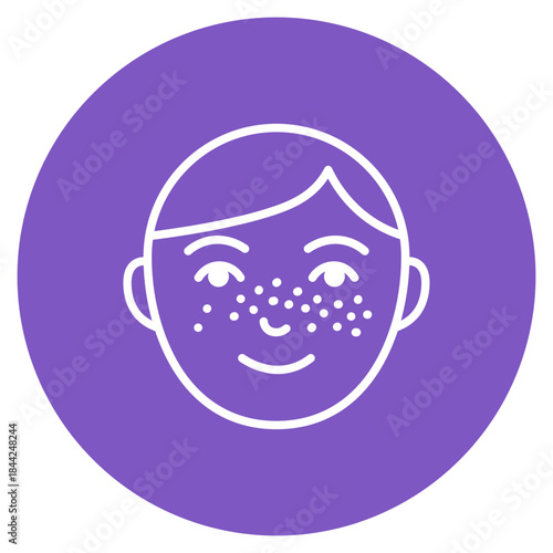 Freckles icon vector image. Can be used for Dermatology.