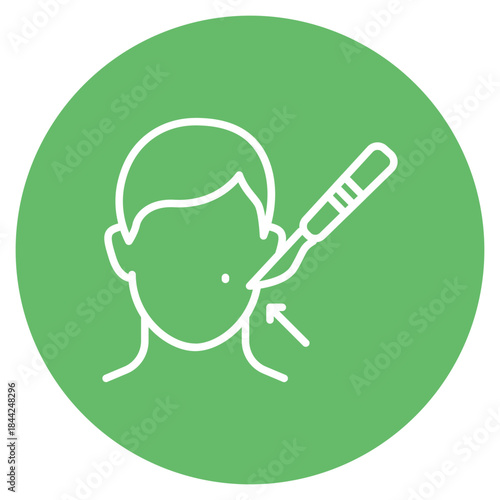 Mole Removal icon vector image. Can be used for Dermatology.