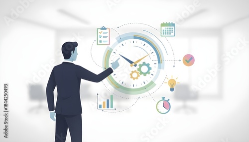 Digital Business Process Illustration