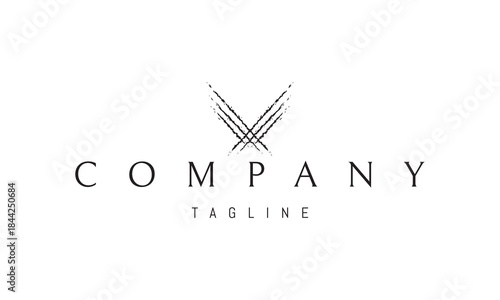 A vector logo featuring an abstract image bloody scratches forming wings and the letter X, symbolizing force, danger, and rebellion.