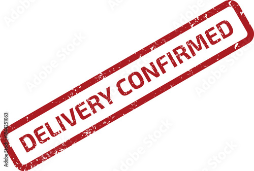 DELIVERY CONFIRMED RUBBER STAMP SEAL