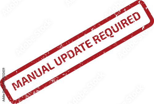 MANUAL UPDATE REQUIRED