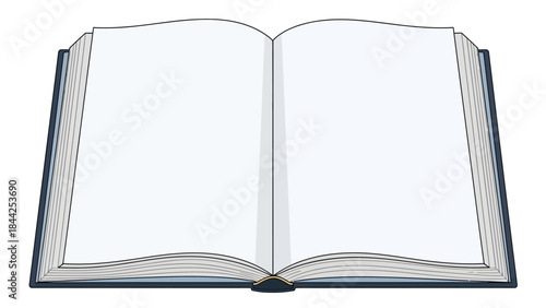 An Open Blank Book Ready for New Stories and Knowledge Acquisition