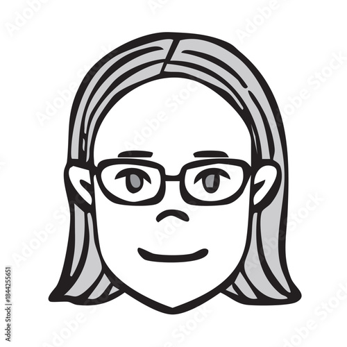 モノクロアイコン_人物・外国人・国際・男女