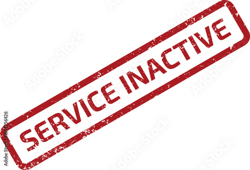 SERVICE INACTIVE RUBBER STAMP SEAL