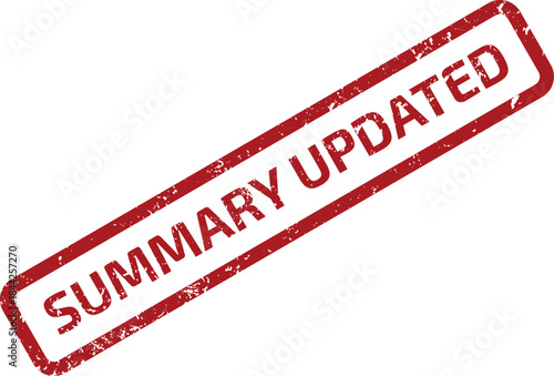 SUMMARY UPDATED RUBBER STAMP SEAL