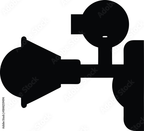 wall lamp icon silhouette vector on transparent background