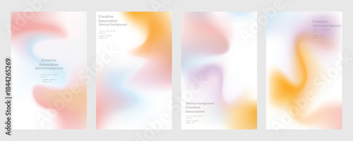 Abstract modern fluid gradient poster template. trendy Covers Design, with a modern concept style