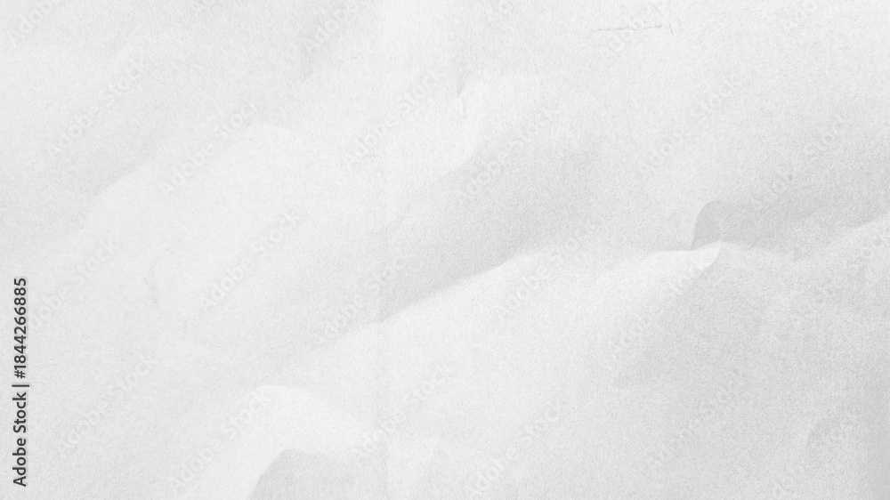 Obraz premium Crumpled paper texture black background. White wrinkled sheet. Overlay effect image