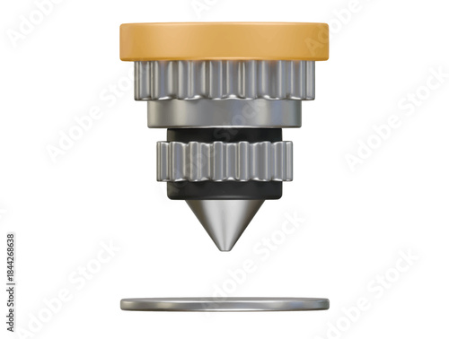 laser cutter icon 3d illustration render