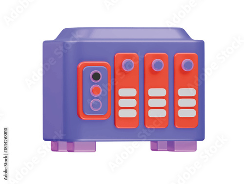 nas icon 3d illustration render