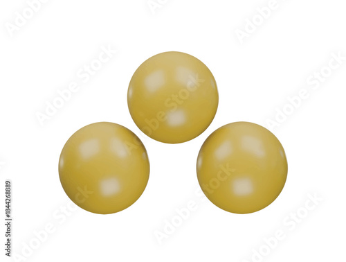 dodge ball icon 3d illustration render