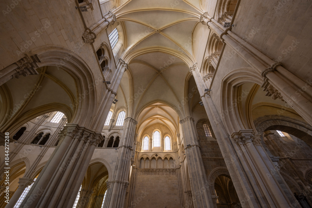 Naklejka premium Vezelay Basilica Saint Mary Magdalene church interior