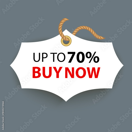 Promotional Sale Tag, vector badge template off sale label symbol 