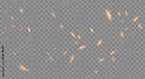 fire dust particles over transparent background overlay, Flying Fire Particles transparent background