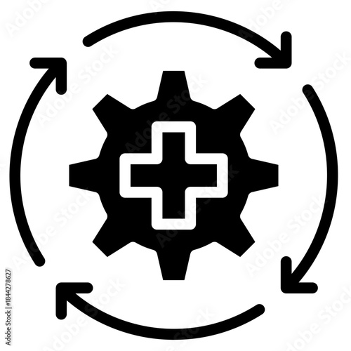 Health care, Patient, Subsidy, Wellness Program, Receipt, Medicine, Pharmacy, Trreatment, care, doctor, nurse, hospital, clinic, medicine, pill, report, vaccine, icon glyph style vector illustration	