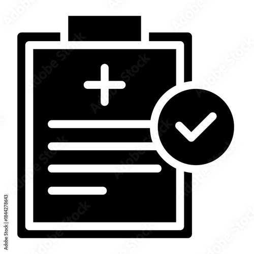 Health care, Patient, Subsidy, Wellness Program, Receipt, Medicine, Pharmacy, Trreatment, care, doctor, nurse, hospital, clinic, medicine, pill, report, vaccine, icon glyph style vector illustration	