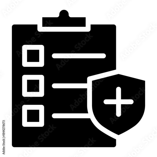 Health care, Patient, Subsidy, Wellness Program, Receipt, Medicine, Pharmacy, Trreatment, care, doctor, nurse, hospital, clinic, medicine, pill, report, vaccine, icon glyph style vector illustration	
