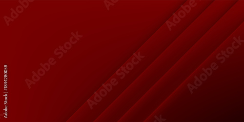 Red line with white architecture futuristic background minimal concept vector illustration subtle design.