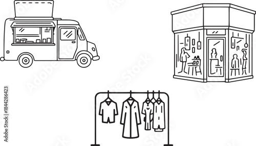 Simple abstract illustration representing a generic digital vector file on a white background