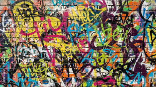 Vibrant Graffiti Wall