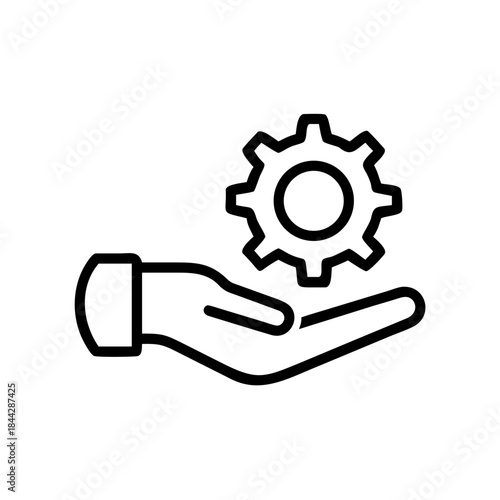 Technical Service, System Management, and Delivered Solution Icon