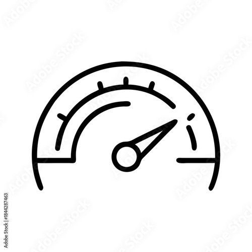 High Performance and Maximum Speed Gauge Icon