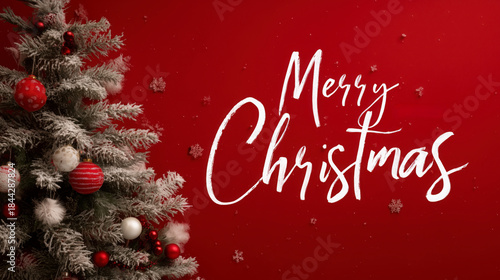 Postal de Merry Christmas para felicitaciones de Navidad