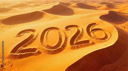 2026 Sand Dune Desert Typography