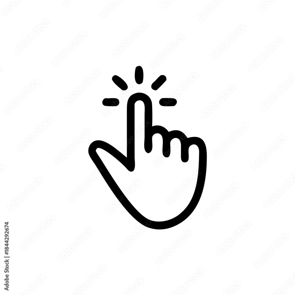 Obraz premium hand cursor icons. Computer mouse. vector illustration