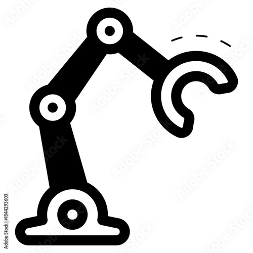 industrial robotic technology icon