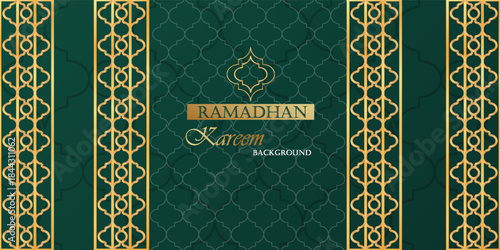 Islamic Arabic Style Luxury Ornament Background with Space for Text. modern trendy design