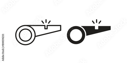 Whistle icon for template. Icon vector graphic set
