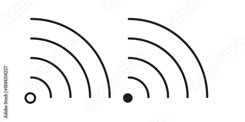 Wifi icon for template. Icon vector graphic set