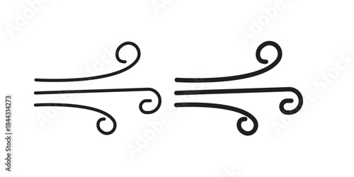 Wind icon for template. Icon vector graphic set