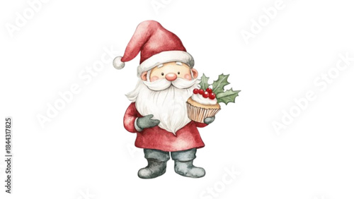 santa claus with gift