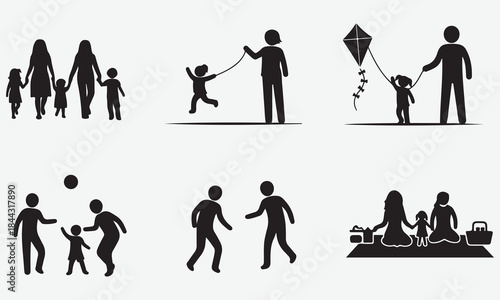 Family Activities and Togetherness Icons