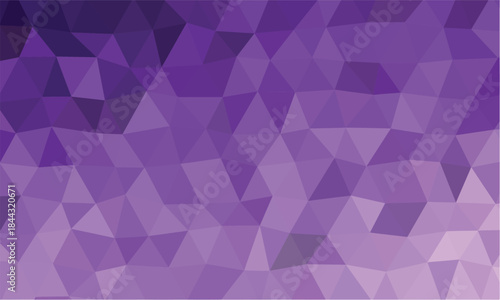Amethyst background shows a gradient of small triangles in various shades of purple