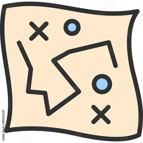 Treasure Map Icon