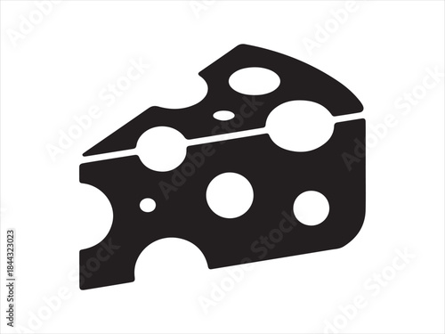 Cheese Slice icon, Cheese Slice silhouette, piece slice cheese icon for menu, design restaurant, cafe , vector illustration .