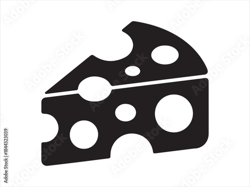 Cheese Slice icon, Cheese Slice silhouette, piece slice cheese icon for menu, design restaurant, cafe , vector illustration .