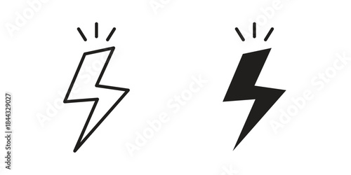 Conflict icons for web design set in black stroke and solid style. EPS10