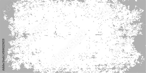Abstract black and white grunge texture design on vintage dirty old paper surface background border